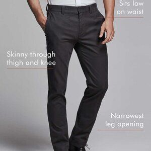 NWT Banana Republic Factory Fulton Skinny Chinos - Grey - 32 x 32